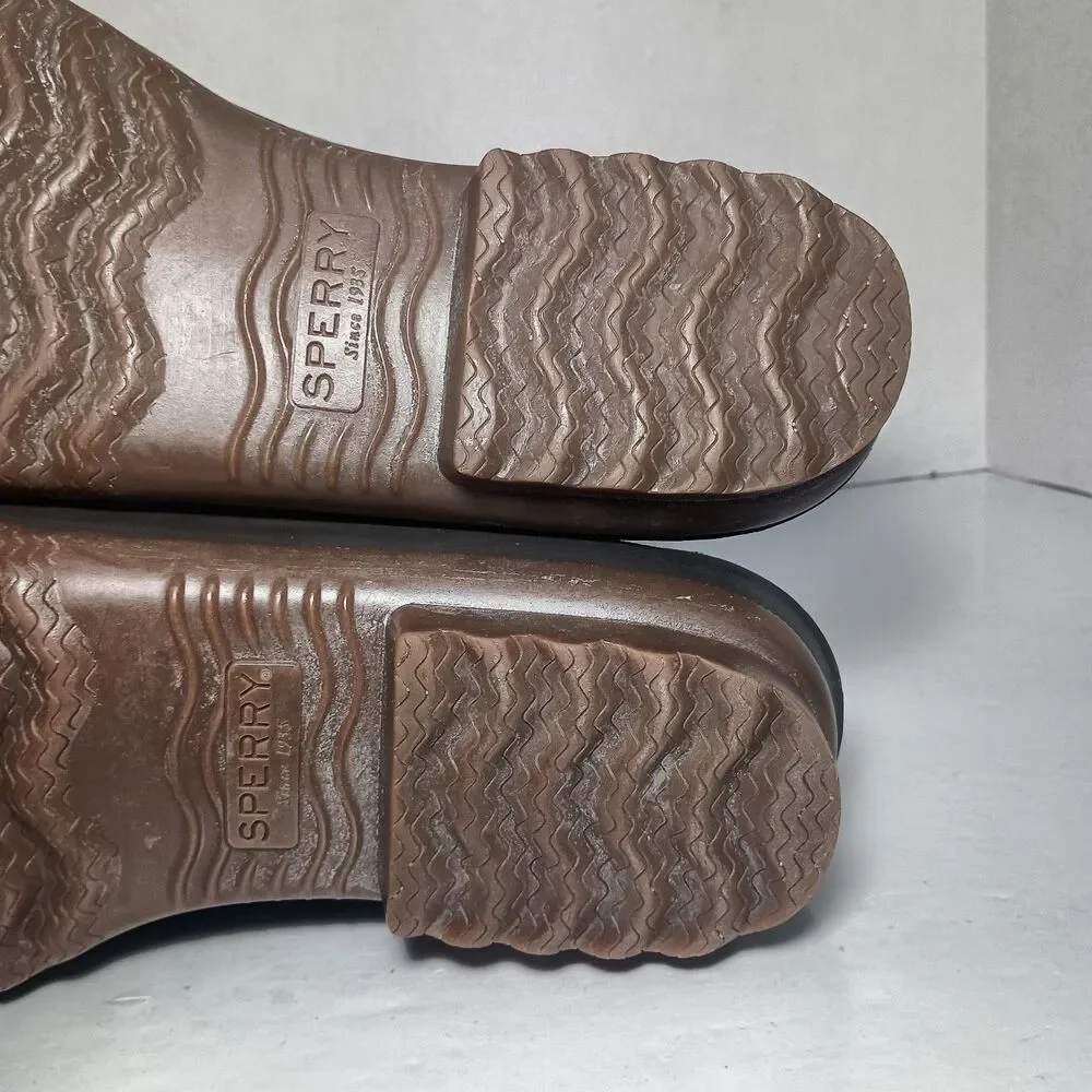 Sperry Top-Sider Duck Boots Mens 12M Brown Leather Low Cut Outdoors Workwear